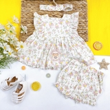 TU CLOTHING Baby Cream Floral 3 Piece Set
