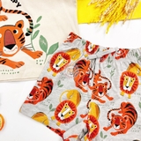 TU CLOTHING Kid Oatmeal Lion & Tiger Pyjamas