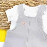 TU CLOTHING Baby Grey Koala Dungarees & Bodysuit