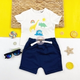 TU CLOTHING Baby Dinosaur T-Shirt & Navy Shorts