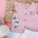 TU CLOTHING Baby Disney Minnie Mouse Top & Linen-Rich Shorts