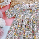 TU CLOTHING Kid Green & Pink Floral Dress