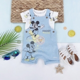 TU CLOTHING Baby Disney Mickey Mouse Dungarees & Bodysuit