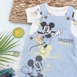 TU CLOTHING Baby Disney Mickey Mouse Dungarees & Bodysuit
