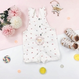 HM Baby Frill-trimmed dungaree shorts