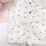 HM Baby Frill-trimmed dungaree shorts