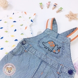 MATALAN Boys Dinosaur Dungaree Set