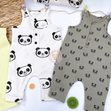 GEORGE Baby Panda Print All in Ones 3 Pack