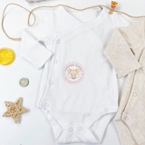 TU Baby Oatmeal & White Organic Bodysuit 2 Pack