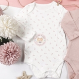 TU Baby Pink Long Sleeve Bodysuit 5 Pack