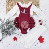 TU Baby Red Body, Bodysuit & Tights Set