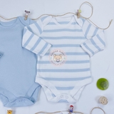 TU Baby Blue Long Sleeve Bodysuit 5 Pack