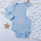 TU Baby Blue Long Sleeve Bodysuit 5 Pack