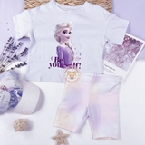 HM Kid 2-piece Printed Set Light blue/Frozen