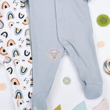 MATALAN Baby 2 Pack Boys Rainbow Sleepsuits