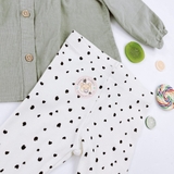 HM Baby 2-piece cotton set Khaki green/Leopard print