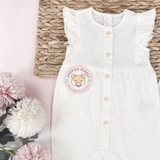 HM Baby Slub Jersey Romper Suit White