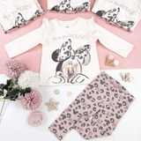HM Baby 2-piece printed set Natural white/Minnie Mouse