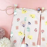 HM Baby Brushed-inside leggings Light pink/Breakfast