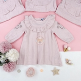 OLD NAVY Baby Long-Sleeve Ruffle-Trim Dress for Baby