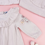 OLD NAVY Baby Long-Sleeve Ruffle-Trim Dress for Baby