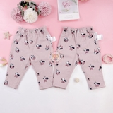 HM Baby Lined printed twill trousers Light pink/Minnie Mouse