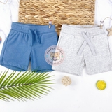 HM Kid 2-pack Sweatshorts Light gray melange/blue