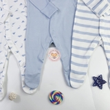 TU CLOTHING Blue Dinosaur Sleepsuit 3 Pack