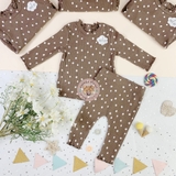 GEORGE Brown Polka Dot Print Top and Leggings Outfit