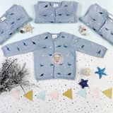 NEXT Blue Dinosaur Embroidered Cardigan