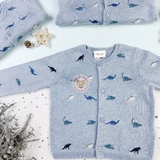 NEXT Blue Dinosaur Embroidered Cardigan