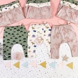 NEXT Pink/Cream 3 Pack GOTS Organic Leggings With Stretch