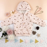 NEXT Pink Horse Fleece Lined Hoody Soft Touch Jersey