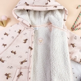 NEXT Pink Horse Fleece Lined Hoody Soft Touch Jersey
