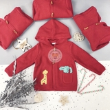 NEXT Red Character Applique Hooded Cardigan