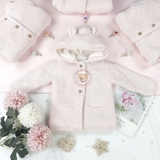 TU Pink Hooded Faux Fur Lined Cardigan