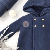 TU Navy Hooded Cardigan