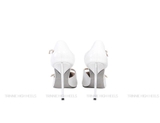 Eva Pump nơ 3D 11cm trắng