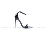 Ankle Strap Gót Nhọn Ngang Mãnh 11cm PU