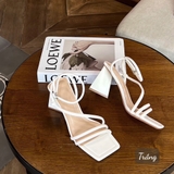 TAP sandal Mũi vuông 7cm