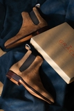 CUSTOM GOODYEAR 186 TAN SUEDE LEATHER