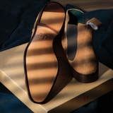CUSTOM GOODYEAR 186 TAN SUEDE LEATHER