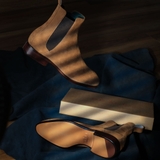 CUSTOM GOODYEAR 186 TAN SUEDE LEATHER