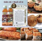 Giấm đỏ 330ml +Muối nổ bì da giòn 100gr