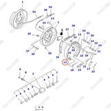 Guốc phanh 3EB-30-23430; 3EB-30-11330; 3EB-30-11331; 3EB-30-11430; 3EB-30-11431, 3EB-30-12330, 3EB-30-12340