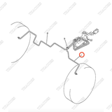 (WC) Ống dầu phanh trái 3EB-38-21521
