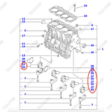 (Std) Bạc trục cơ balie YM729900-02801; YM129900-02800; YM729900-02800