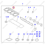 Gioăng mặt máy YM129901-01350; YM729901-01350