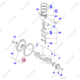 Vòng răng bánh đà YM129900-21600