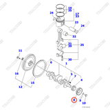 Puly đầu trục cơ YM129900-21660; YM129900-21650